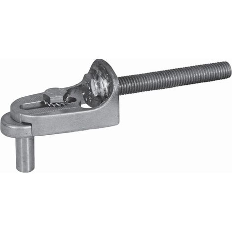 Deco Fer Forge – Gond de porte réglable inox à sceller – Axe Ø12mm – Réglage en profondeur 0 à 26mm – Capacité 100Kg – Pour portails PVC