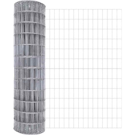 Grillage rouleau， Clôture Euro Argent 1.2 x 10 m (1/5)