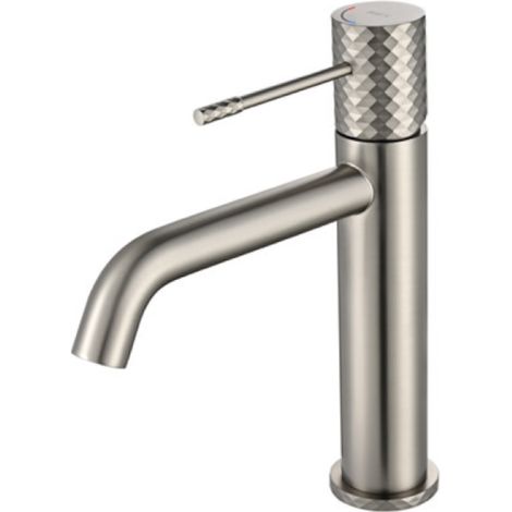Mitigeur lavabo Genova finition nickel brossé [ IMEX® ]