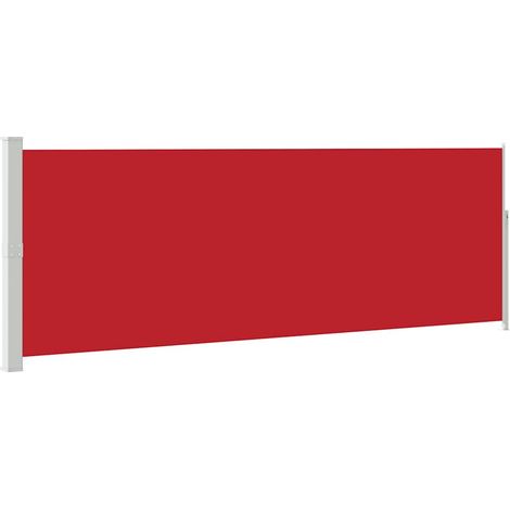 Tenda da Sole Tenda parasole Laterale Retrattile 160 x 500 cm Rossa (1/4)