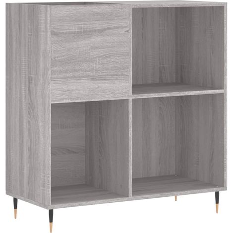 Maison Exclusive - Mobile Porta DiscGrigio Sonoma 84,5x38x89 Legno Multistrato