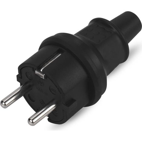 CLAVIJA 10/16A.GOMA NEGRA IP44