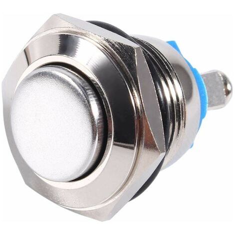 Interrupteur à réarmement automatique 12 V, bouton-poussoir momentané en métal, remplacement pour voiture (1/4)