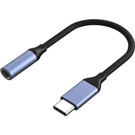 Câble adaptateur USB-C vers prise casque audio 3,5 mm pour Oppo Find X5, X5 Pro, X3, X3 Lite et X2 Lite, Phonillico® (1/4)