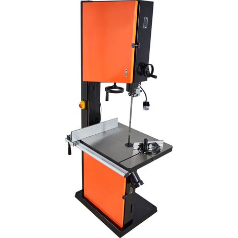 Mophorn Sierra de cinta con capacidad de corte de 457 mm, motor de 2240 W, altura máxima de corte de 406 mm, mesa de 690 x 510 mm, equipada con luz de trabajo ajustable de 360°, guía de ingletes (1/5)