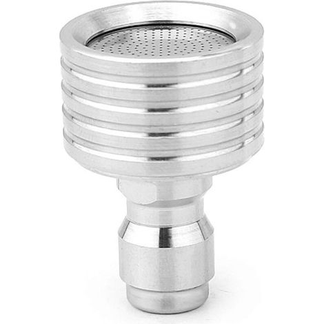 Pressure Hose Nozzle with Quick Connect, Stainless Steel Garden Hose Nozzle for Car Washing (1/5)