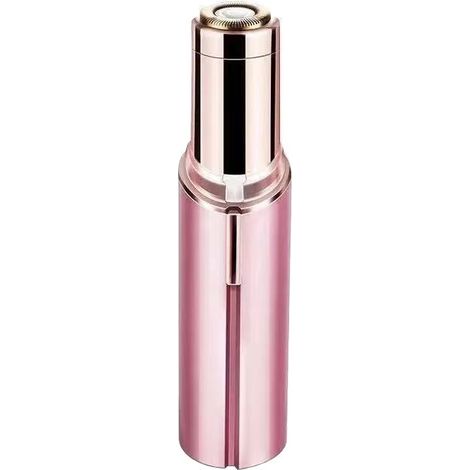 Épilateur électrique pour le visage pour femmes - Tondeuse à poils - Tondeuse à sourcils rechargeable - Tondeuse à poils du visage indolore (rose)-AquaForge (1/5)