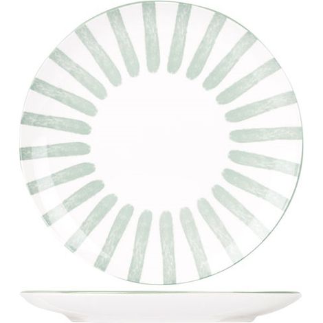 Cabana Assiette Plate D26,7cm Vert - Cosy Et Trendy Billiet
