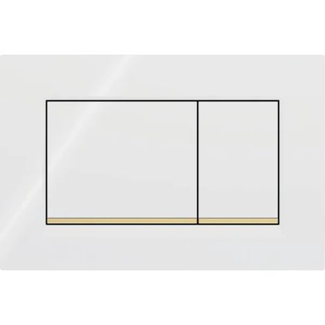 Pour panneau de commande Geberit Sigma30 3/6L - blanc/or 115.883.KK.1 (1/4)