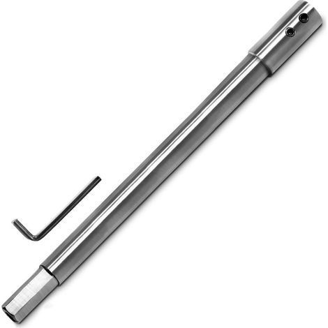 Extension de tarière extra longue de 254 mm, extension de foret de tarière de bateau accepte la tige de 12,7 mm,Rallonge pour foret entraînement hexagonal de 12,7 mm (1/5)