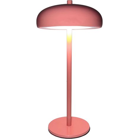 Lampe de chevet champignon 5W 150LM pour salon ou chambre, avec variateur d'intensité, batterie intégrée 3600 mAh et 3 températures de couleur (blanc froid/blanc chaud/lumière neutre). Idéale pour le (1/3)