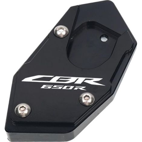 Plaque d’agrandissement de pied pour CBR650R CB650R CBR650F CB650F moto CNC Kickstand Stand d’extension de pied plaque de Support agrandir le pied (1/5)