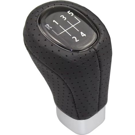 Adecuado para BMW E46, E87, Serie 1, Serie 3. Cabezal de palanca de cambios manual de 5 velocidades, letras 3D y piezas de repuesto para modificación interior.