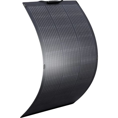 Pannello solare, potenza massima 100 W, tensione a circuito aperto 30,6 V, corrente di cortocircuito 4,58 A, efficienza 22%-25%, grado di impermeabilità IP68 (1/5)