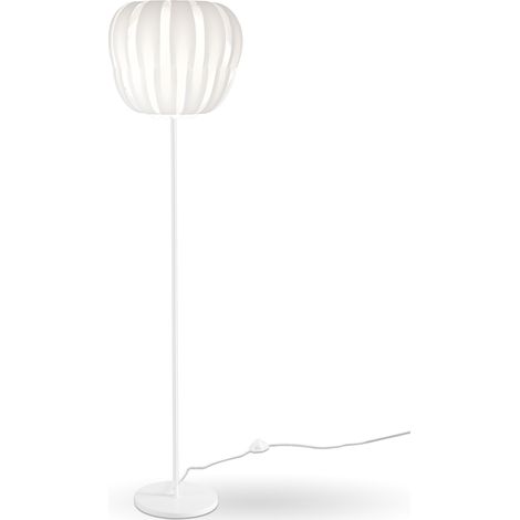 Piantana Moderna Queen Polilux ® Bianco E Metallo 1 Luce E27 (1/2)