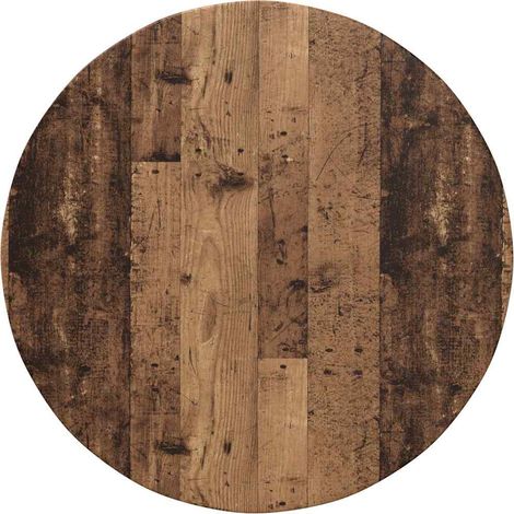 Maison Exclusive - Tischplatte Altholz Ø 80 x 1,5 cm Holzwerkstof (1/5)