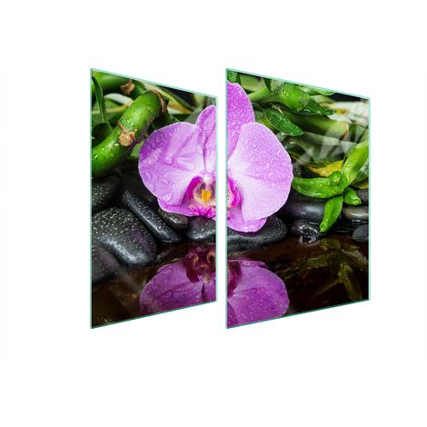 PLACA PROTECTORA DE VIDRIO PARA ESTUFA 70x52 ORQUÍDEA (1/5)