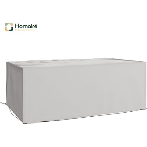 HOMAIRE Schutzhülle Winterfest Wasserdicht Anti-UV für Gartenmöbel 600D Oxford Grau
