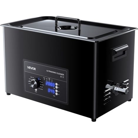 Nettoyeur à ultrasons 30 L professionnel en acier inoxydable avec panier, idéal pour montres, bijoux et rasoirs. (1/5)