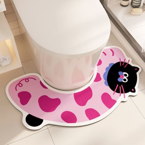 Tapis de bain Les changements d'empreintes sanglantes d'Halloween ne se colorent pas lorsqu'ils sont mouillés Tapis antidérapant (1/2)