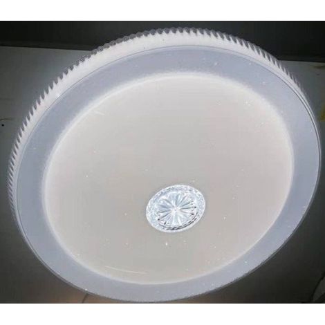 Trade Shop - PLAFONIERA MIT CENTRAL CRISTAL MODERN 50 CM LED LAMPADARIO LUCE 6500K 08364 -