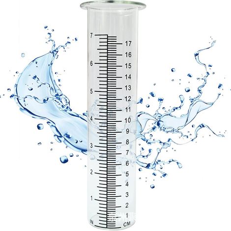 Pluviomètre – Compteur d'eau de jardin – Instrument de mesure de l'eau de pluie – Pluviomètre de jardin – Plastique