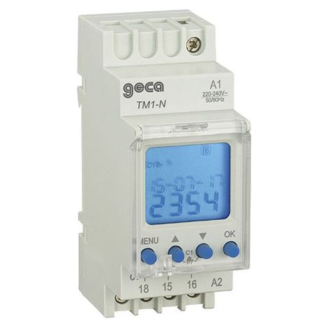Interruttore Elettrico Timer Orologio Digitale 12-240vac/dc 16A