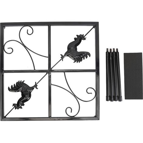 Support métallique pour mangeoire à poules, en fer, pour intérieur et extérieur, idéal pour un coin de jardin ou de maison. (1/3)