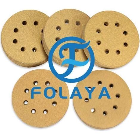Disques Abrasifs - FOLAYA - Lot de 100 - 125 mm - 60 à 220 Grains - 8 Trous Assortis (1/3)