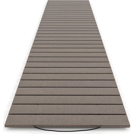Percorso da giardino arrotolabile in HDPE, 242x55 cm, resistente alle intemperie