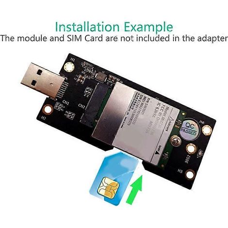 Module USB 3.0 NGFF vers SIM 3G/4G/5G, carte adaptateur pour ordinateur portable, connecteur M.2, support réseau mobile, kit sans antenne (1/5)