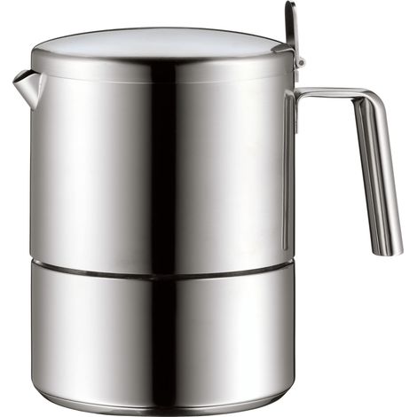 Machine à expresso 300 ml, machine à expresso pour 6 tasses, acier inoxydable mat, induction, va au lave-vaisselle