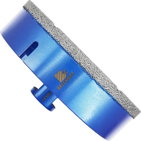 Foret diamant 150mm, 1 pièce M14 scie cloche carrelage pour grès cérame céramique marbre granit perçage, adapté aux meuleuses d'angle