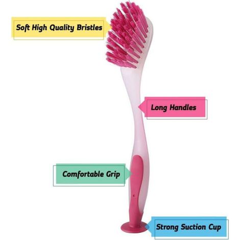 Brosse de nettoyage pour ustensiles de cuisine brosse vaisselle long manche outils mnagers multifonctionnels (1/4)