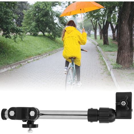 Support de fixation robuste en acier inoxydable pour parapluie de vélo - Accessoire cycliste pratique (1/5)