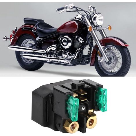 Relais de démarrage 30A cuivre et plastique pour YAMAHA XVS1100 99-09 - Solénoïde de démarrage inverse (1/5)