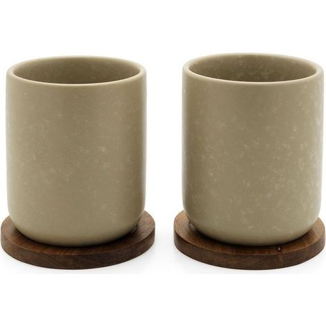 Bredemeijer Umea Set di 2 Tazze da Tè Beige