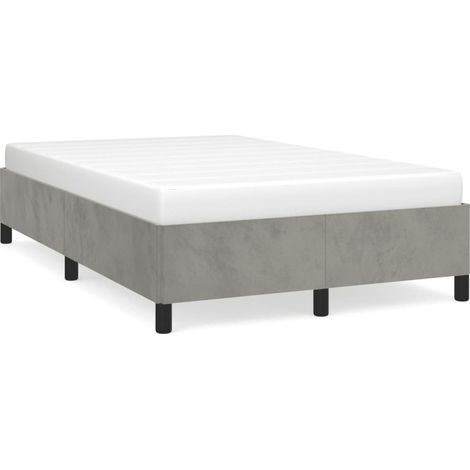 Maison Exclusive - Giroletto senza Materasso Grigio Chiaro 120x200 cm Velluto (1/5)