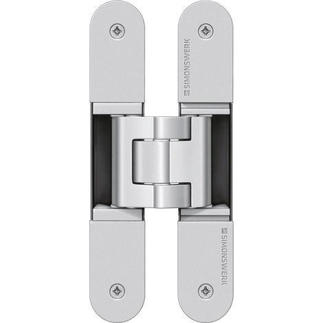 Cerniera progetto Tectus® TE 340 3D STA aspetto acciaio inox 80kg DIN L/R stu. Porta SIMONSWERK