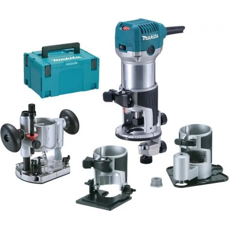 RIFILATORE FRESATORE MULTIFUNZIONE 4 UTENSILI IN 1 MAKITA RT0702CX3J -PROMO-