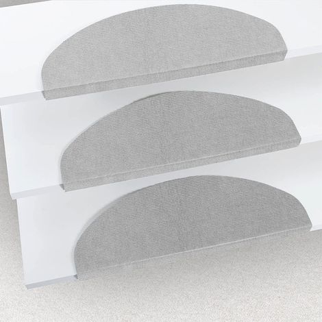 Set de 15 marchettes d'escalier antidérapantes – Tapis auto-adhésifs 65 x 21 cm – Protection contre l'usure – Pour escaliers en bois et béton – Wyctin (1/5)