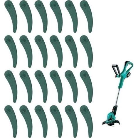 Lames de rechange en plastique pour tondeuse Ulisem, 24 pièces (1/4)
