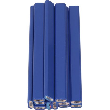 7-Zoll-Zimmermannsbleistift-Set mit Anspitzer, flacher achteckiger Holzbearbeitungsbleistift, Holzmarkierungsbleistift für die Zimmerei (1/5)