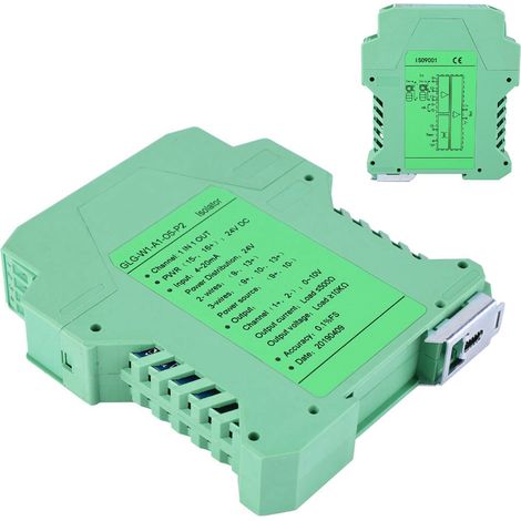 Transmetteur d'isolation de signal de courant continu 24 V CC, transformateur de signal de détection PLC 4-20 mA (2) (1/5)