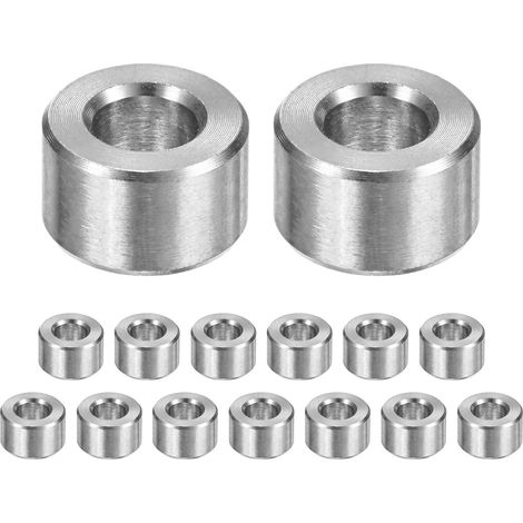 15PCS Entretoises M6 En Acier Inox 304 5mm Alésage x 10mm Diamètre Extérieur x 6mm Longueur Entretoise Métallique Pour Vis Douille En Acier Inox 304 Fini Lisse Argent (1/5)