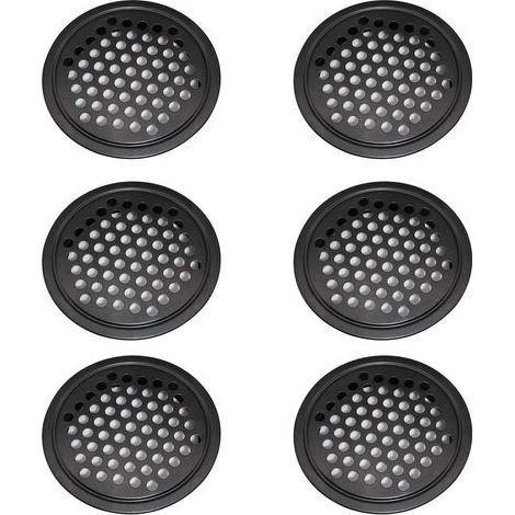 Lüftungsgitter aus Stahl, Lüftungsgitter für Schränke – Das runde Lüftungsgitter mit 60 mm Durchmesser kann in der Garage, im Badezimmer oder im Schlafzimmer verwendet werden. (1/5)