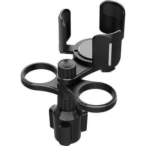 Porte-gobelets extensible - Porte-gobelets réglables avec base pivotante, porte-gobelets de voiture avec insert multifonctionnel universel (1/2)