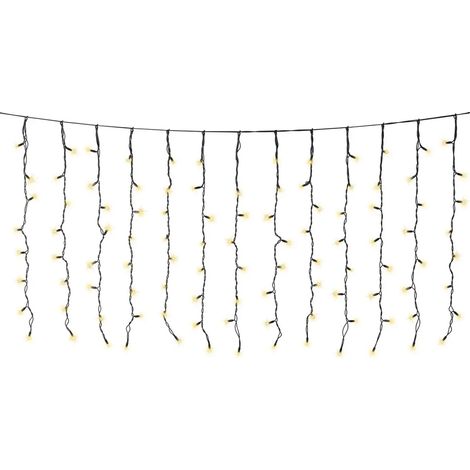 LED Lichtervorhang weiß kalt für den Außenbereich 200 × 100 cm (1/4)