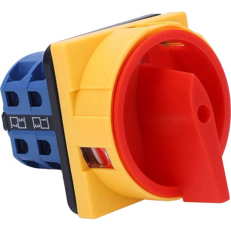 Interrupteur rotatif à came 25A verrouillable par cadenas, sélecteur universel de puissance AC440V DC240V, commutateur de transfert de charge (1/5)