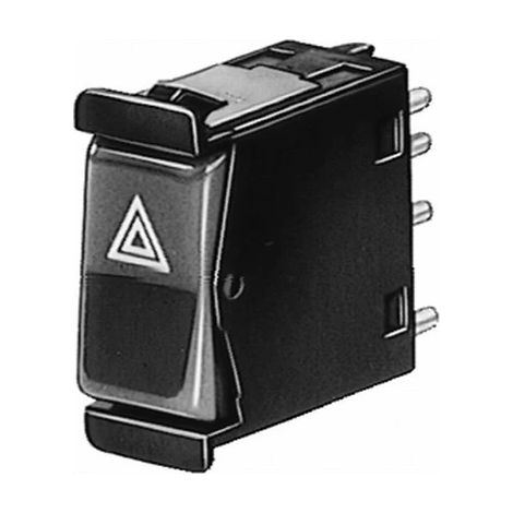 Interrupteur de signal de détresse Hella 6HH 003 631-021 MERCEDES-BENZ 137 499